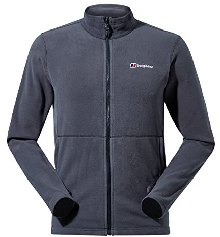 Berghaus Men's Prism Micro Polartec Fleece Jacket | Added Warmth | Extra Comfortable, Carbon, XS