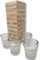 EKNA SaufiSauf Turm - Trinkspiel Tower - Saufspiel Holz - Silvester - Wackelturm - Stapel Holz mit Regeln auf Deutsch (2-6 Personen)