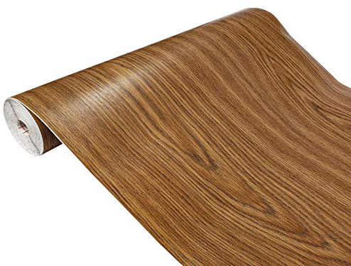 Klebefolie Möbel 90x210 cm | Möbelfolie selbstklebend in Holzoptik | Folie für Möbel zur einfachen Renovierung von Türen, Tischen und Regalen | Klebefolie dekorativ und abwaschbar | Eiche Hell