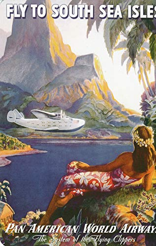 Pan Am South Sea Isles Reproduction Poster 50 x 70 cm Paper 300 g HD Digital File Can be Seen ( Boutique : Vintage Display.FR )
