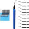 Deburring Tool 360 Degree Rotated Design Burr Remover Set for Steel Metal Aluminum Copper or Plastic with 10 Blades