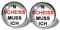 'N Scheiss muss ich Ohrstecker ABOUKI Unisex Damen Herren Kind Kinder Edelstahl Ohrschmuck mit lustigem Spruch-Motiv handgefertigte Ohrringe silber-farben