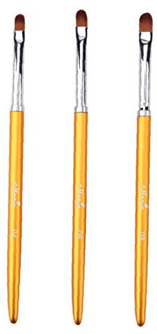 3pcs Nail Art Pinceau Nail Art Gel Uv Peinture Brosses Acrylique Brosse À Ongles Pen Set Nail Liner Pen Outils Applicateur