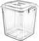 Bargain House 40 Litre storage box Air tight Plastic Pantry Box Transparent with Clip Handle, BPA Free, Kitchen Storage Containers for Food, Flour, Biscuits, Pet Food, Flour, Baking items (Pack of 1)