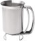Embudo de pasta dispensador de masa, botella dosificadora para pasta de acero inoxidable, herramienta de cocina para dispensador de pasta para panqueques, para pastelerías, panaderías (plata)