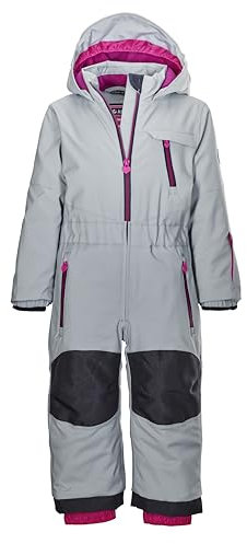 killtec Mädchen Skioverall/Schneehose mit Kapuze - KW 102 MNS ONPC, hell stahlblau, 122/128, 37573-000