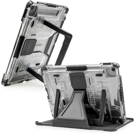 PIVOT A20A Atlas Robuste Tablet Case - Fit iPad Air 4th gen & iPad Pro 11 in (1st - 3rd gen) - 360 Grad Schutz - für professionelle Piloten, General Aviation - Black/Clear