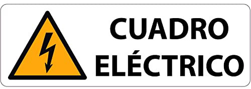 Becral® - Pegatina riesgo electrico | pegatinas vinilo para cuadro electrico | Triángulo con Rayo | normativa europea W012, ASR A1.3, DIN EN ISO 7010 vinilo Amarillo negro 75x25 mm