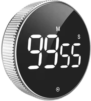 WANGCL Digitaler magnetischer Küchentimer mit großem LED-Bildschirm für Kochen, Sport, Studium