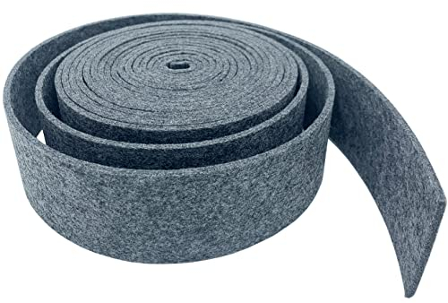 aufodara Filzrolle 5cm x 500cm Filzband Filzstoff 3mm Dicke Polyester Filz für DIY Aufbewahrungstasche Filzunterlage Patchwork Nähen Basteln Handwerken Dekoration (Dunkelgrau)