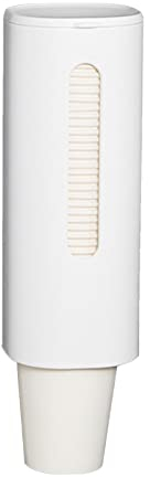 FIYSON Distributeur de gobelets, gobelets jetables Le distributeur peut contenir jusqu'à 40 gobelets en carton de 2,95 in de diamètre pour gobelets en plastique, gobelets en papier(blanc)