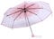 Ejoyous Taschenschirm Transparenter Regenschirm mit Blumen, Taschenschirm Prinzessinnenschirm Muster Blumen Leicht Durchsichtig Windfest Reiseschirm Durchmesser 93 cm (Rosa)