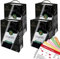 Rotwild Dornfelder QbA, halbtrocken, Bag-in-Box, sortenreines Weinpaket + VINOX Winecards (4x3,0l)