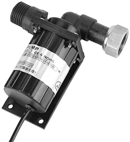 Dc 12V 10W Black High Temperature, Central Heating Pump 12V Resistance Circulation Low Noise Brushless Water Pump