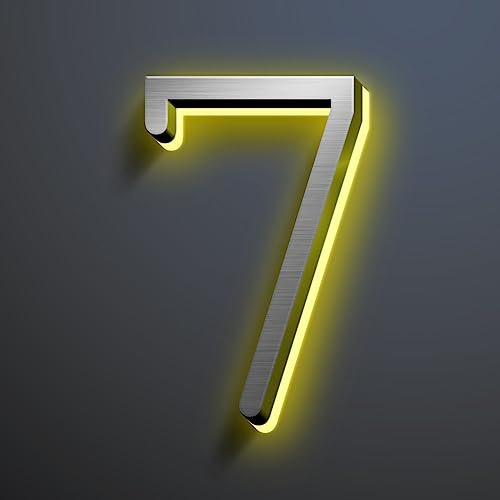 House Signs Beleuchtetes Personalisiertes Hausnummernschild Für Den Außenbereich Von Hinten Beleuchtete Schwebende Beleuchtete Hausadressnummer Langlebig Wetterfest