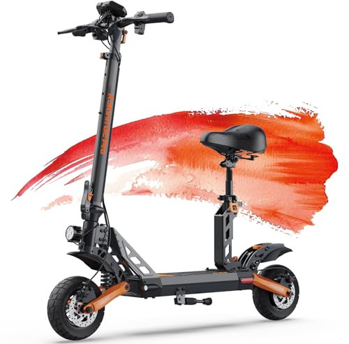 E Scooter 55KM Lange Reichweite E Roller Elektro Scooter 48V 15Ah Elektroscooter Elektroroller, 9 Zoll Luftreifen Elektro E-Scooter Elektro Scooter, G2 PRO