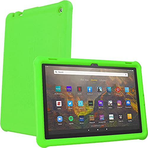 TECHGEAR Funda protectora para todos los Amazon Fire HD de 10 pulgadas / HD 10 Kids de 13ª generación/2023, resistente a prueba de golpes, silicona suave, fácil agarre con protector de pantalla