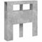 vidaXL Tête de Lit à LED, Tête de Cadre de Lit, Accessoire de Lit Simple, Meuble de Chambre à Coucher Maison Intérieur, Gris Béton 100x18,5x103,5cm Bois d'Ingénierie