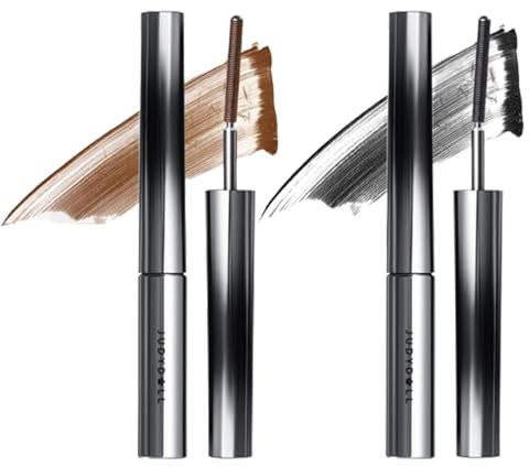 Judy Doll Mascara, Judydoll Curling Iron Strong Mascara, 3D Curling Eyelash Iron Strong Mascara, Judydoll 3D Curling Eyelash Mascara, Extra Slim Metal Mascara, Long-Lasting and Waterproof (2 Colors)