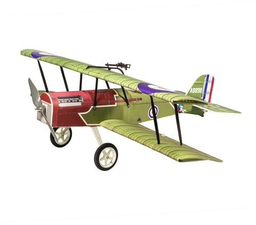 Goolsky Avion Télécommandé, Avion RC E33 SE5A 800mm Envergure PP Mousse Télécommande Avion Biplan à Voilure Fixe Warbird KIT/KIT + Power Combo - KIT