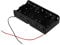 Eighosee Spring Clip Black 4 x 1.5V D Size Battery Batteries Holder Case