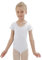 zffriction Ballettanzug Mädchen Ballettkleidung Kinder Ballett Trikot Turn-Leotards Gymnastik Turnanzug Trikot aus Baumwolle für Mädchen Damen(130,Weiß)