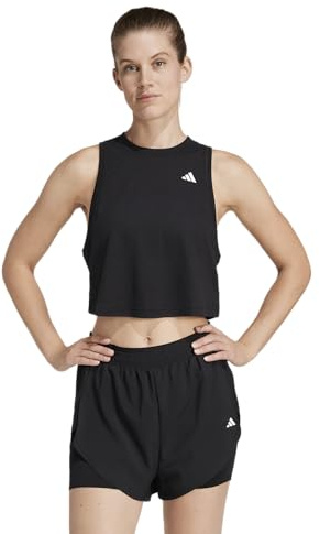 Adidas Women's Train Essentials Regular 3-Stripes Tank Top, Black, Medium