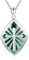 PARYFO Malachit Kreuz Halskette 925 Sterling Silber Malachit Kreuz Anhänger Ketten Religiöser Schmuck Geschenke für Frauen Männer Mädchen Mutter Ehefrau Freundin Tochter
