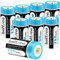 Battsea 123 A/123 Batería de litio recargable 750 mAh 3,7 V Paquete de 8 Compatible con Arlo Cámara de Seguridad VMC3030 VMK3200 VMS3230 VMS3330 VMS3430 Linternas Detector de Humo Afeitadora