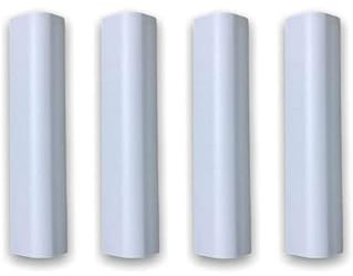 AERREGI Angolo per Zoccolo da Cucina in PVC, Bianca, 4 Pezzi, H10, H12, H15