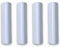 AERREGI Angolo per Zoccolo da Cucina in PVC, Bianca, 4 Pezzi, H10, H12, H15