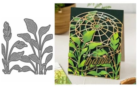 Sredwtk Botanik Blätter Stanzschablonen Metall Prägeschablonen Stanzformen Schneiden für DIY Karte Sammelalbum Scrapbooking Fotoalbum Deko Cutting Dies