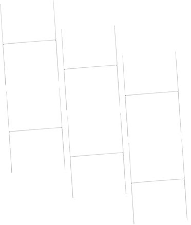 NULYLU Lot De 6 Supports De Panneaux De Jardin De H, Piquets Galvanisés Pour Affichage Extérieur, Porte-affiches Polyvalents Et Résistants Pour Signalisation De Pelouse