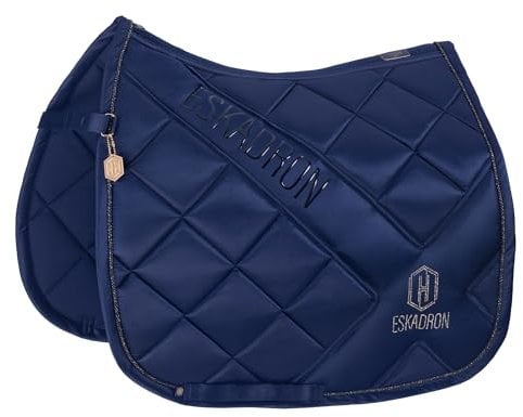 Eskadron Heritage Schabracke Bicross Mattgloss Almond/Trueblue/vintagegreen, Größe:Pony Dressur (PD), Farbe:True Blue