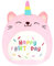 Vicloon Happy Birthday Plüschtier, Einhorn Plüschtier 24 cm, Cartoon Plüschkissen, Plüschpuppe, Superweiches Kuscheltier, weiches Stofftier Kopfkissen, Geburtstagsfeier Geschenk für Jungen Mädchen