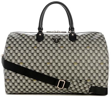 GUESS G-Wave Weekender, schwarzes Logo, Reisetasche, 49,6 cm, Schwarzes Logo, Duffle - 19.6 Inches, G-Wave Weekender Duffle