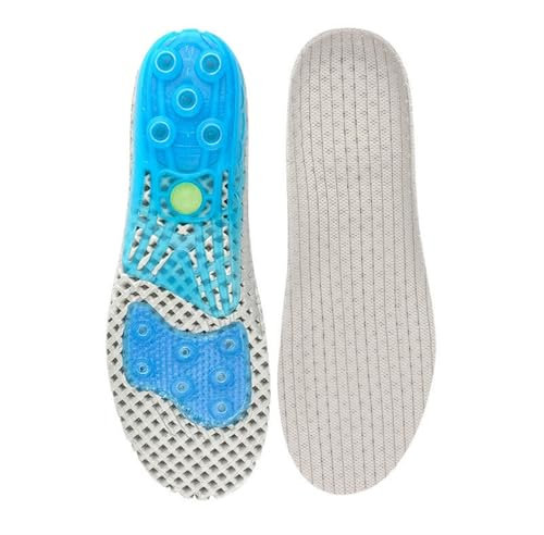 Solette in silicone per scarpe da corsa, sport, basket, per tallone plantare, assorbimento degli urti (bianco, taglia L 41-45)