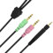 GSP600 Kopfhörer Audio Kabel, GSP500 Aux Kabel Kompatibel mit Sennheiser Game ONE, Game Zero, PC373D, GSP670, GSP600, GSP500, GSP350 Kopfhörer auf Xbox One PS4 PC Smartphones, Nylon Klinkenkabel, 2 m