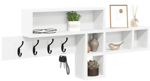 vidaXL Wardrobe - A cool hallway organiser with a modern design, perfect for your entrance area. It is compact and saves space and offers a practical way to hang your jackets.