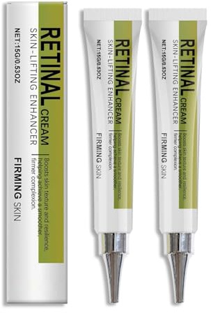 Retinal Shot Tightening Booster, Retinol Serum Milde Straffende Gesichtscreme, Retinol Shot Tightening Serums, Hautstraffung, Geeignet für alle Hauttypen, Minimiert Falten (15g, 2 Stück)