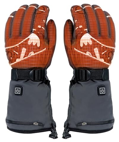 Minthouz Beheizbare Handschuhe für Herren Damen, Akku Beheizte Handschuhe, 3 Heizstufen Heated Gloves mit Wetterfest & Touchscreen Design für Arbeit im Freien,Radfahren, Skifahren