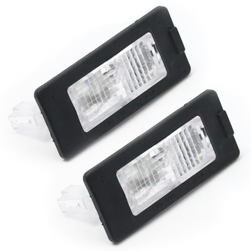 2 Stücke Kennzeichenleuchte Kennzeichenbeleuchtung 5N0943021 für VW Golf Plus Passat Sharan Tiguan Touareg Touran Skoda Fabia Octavia Rapid Superb Yeti Seat Alhambra Ateca Ibiza ST