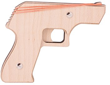 Holzspielerei Gummi Gun Agent Gun