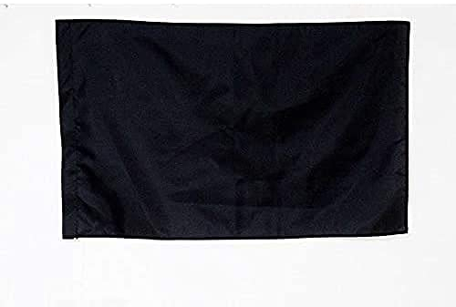 AZ FLAG - Drapeau course automobile noir - 90x60 cm - Drapeau De Commissaire 100% Polyester Avec Fourreau et Cordelette - Pavillon 45 g