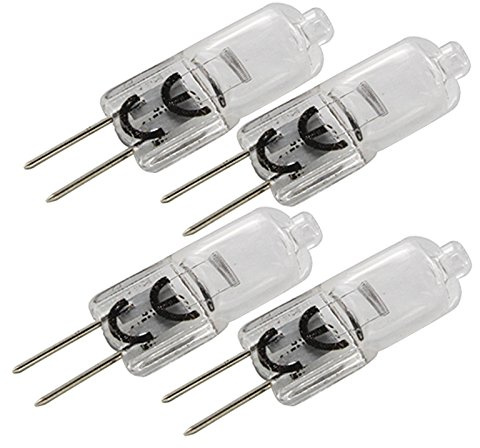 Spares2go Universal Cooker Hood Halogen Light Bulb (20w, G4 / 2 Pin, Pack of 4)