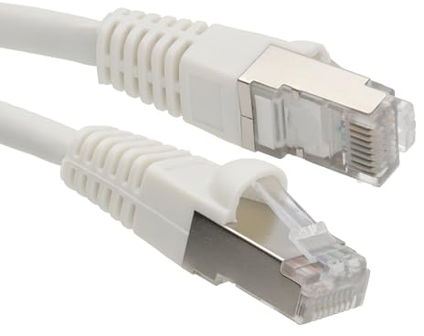 kenable Cat6A SSTP Network Cable LSZH RJ45 Ethernet Patch Lead 10 Gigabit 600MHz Snagless 20m White