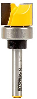 Yonico 14073q 3/4-Inch Flush Trim Template Router Bit 1/4-Inch Shank