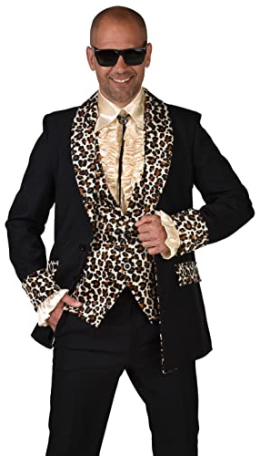 Magic by Freddy 50's Teddy Boy/Rock & Roll Black/Leopard (Medium 42/44)