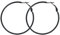 FOCALOOK 30mm Hoop Ohrringe Creolen Große Runde Kreis Ohrringe silberfarben Elegant Ohrschmuck für Frauen Mädchen Bürodamen