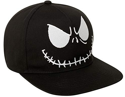 Disney Herren The Nightmare Before Christmas Baseball Cap, Jack Skellington Snapback Hat for Men Hut